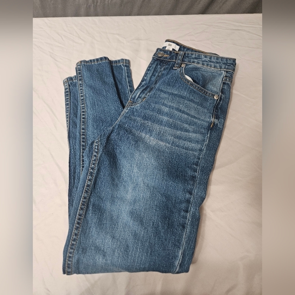 BP Nordstrom Blue Denim Skinny Jeans Preppy Size 27 High Rise!